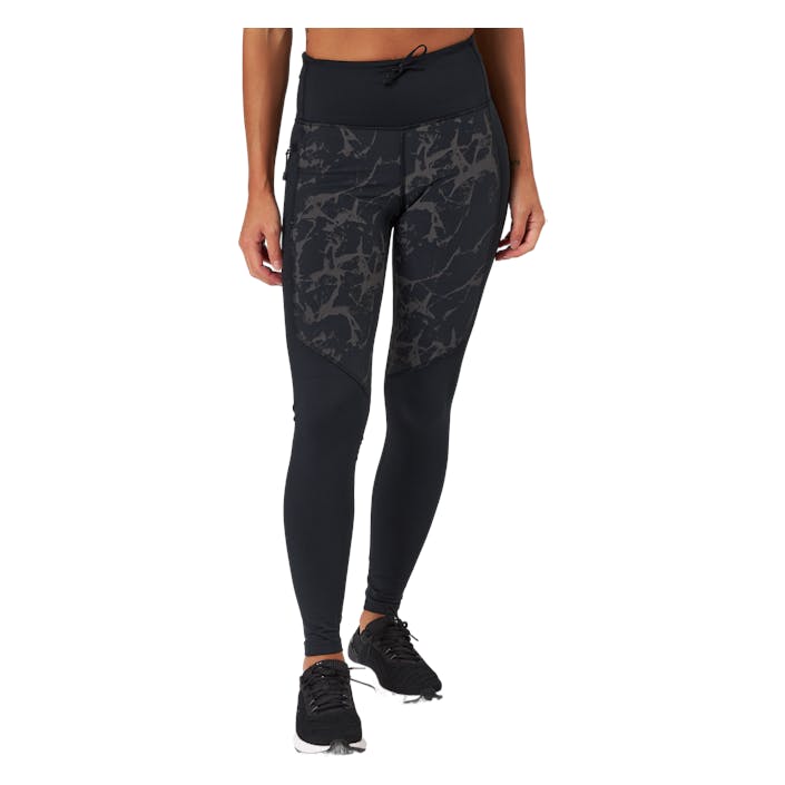 Ua Outrun The Cold Tight Ii Black, Female, Apparels, Leggings, Running, Black, L