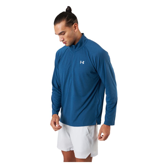 Ua Streaker Half Zip Petrol Blue, Male, Aparelhos, Camisas, Corrida, Azul, XXL