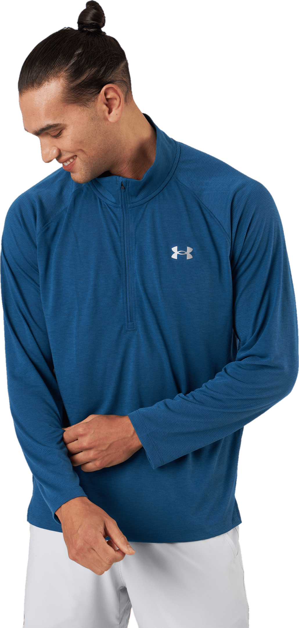 Ua Streaker Half Zip Petrol Blue - Bild 2