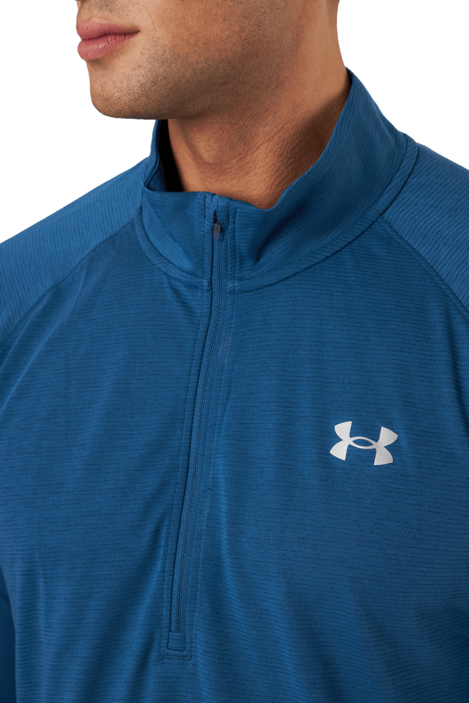 Ua Streaker Half Zip Petrol Blue - Bild 4