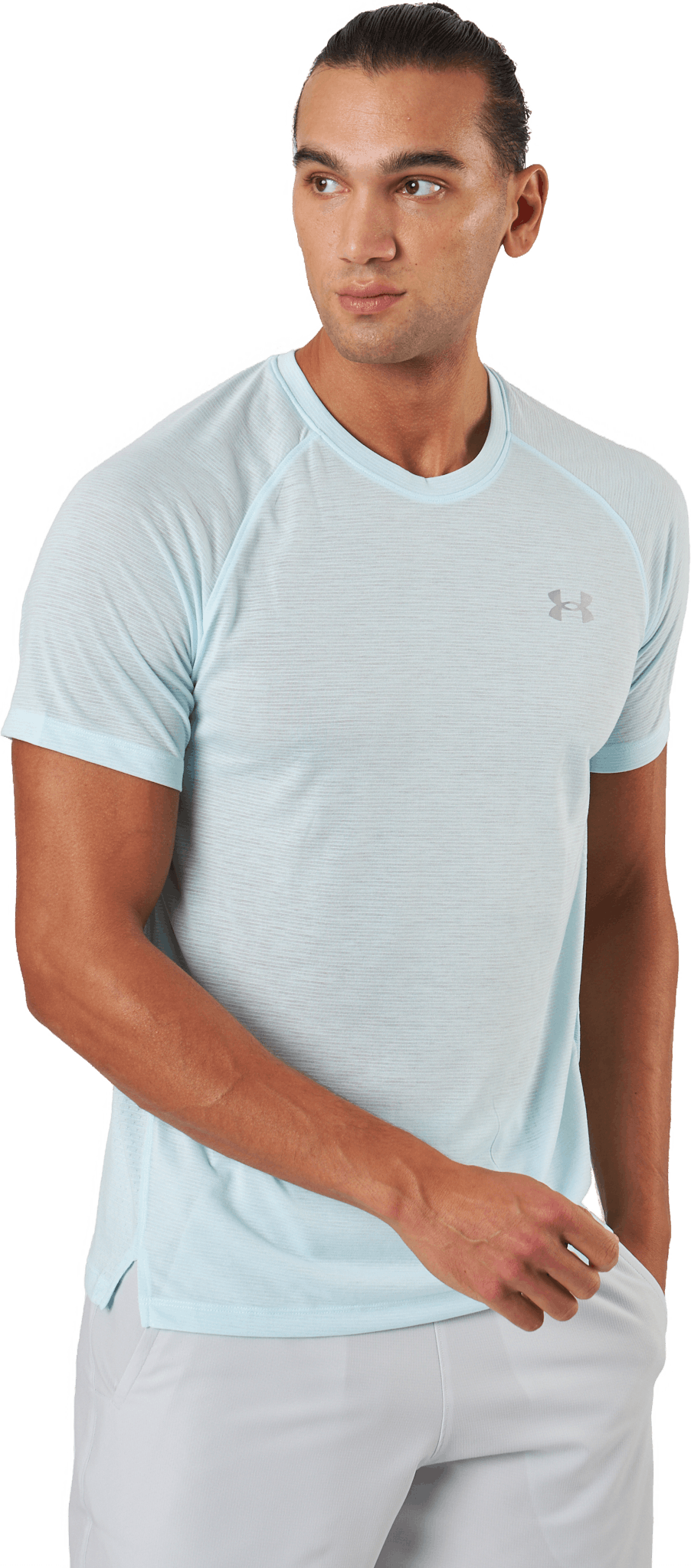 Ua Streaker Tee Fuse Teal, Male, Vêtements, T-shirt, Courses, XL