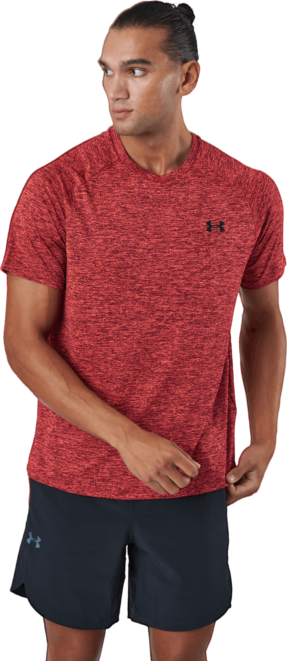 Ua Tech 2.0 Ss Tee Bolt Red, Male, Odevy, Tričko, Posilovať, Červená, XXL
