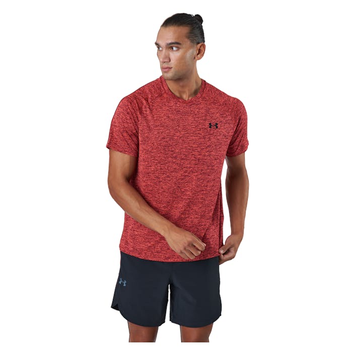 Ua Tech 2.0 Ss Tee Bolt Red, Male, Odevy, Tričko, Posilovať, Červená, XXL