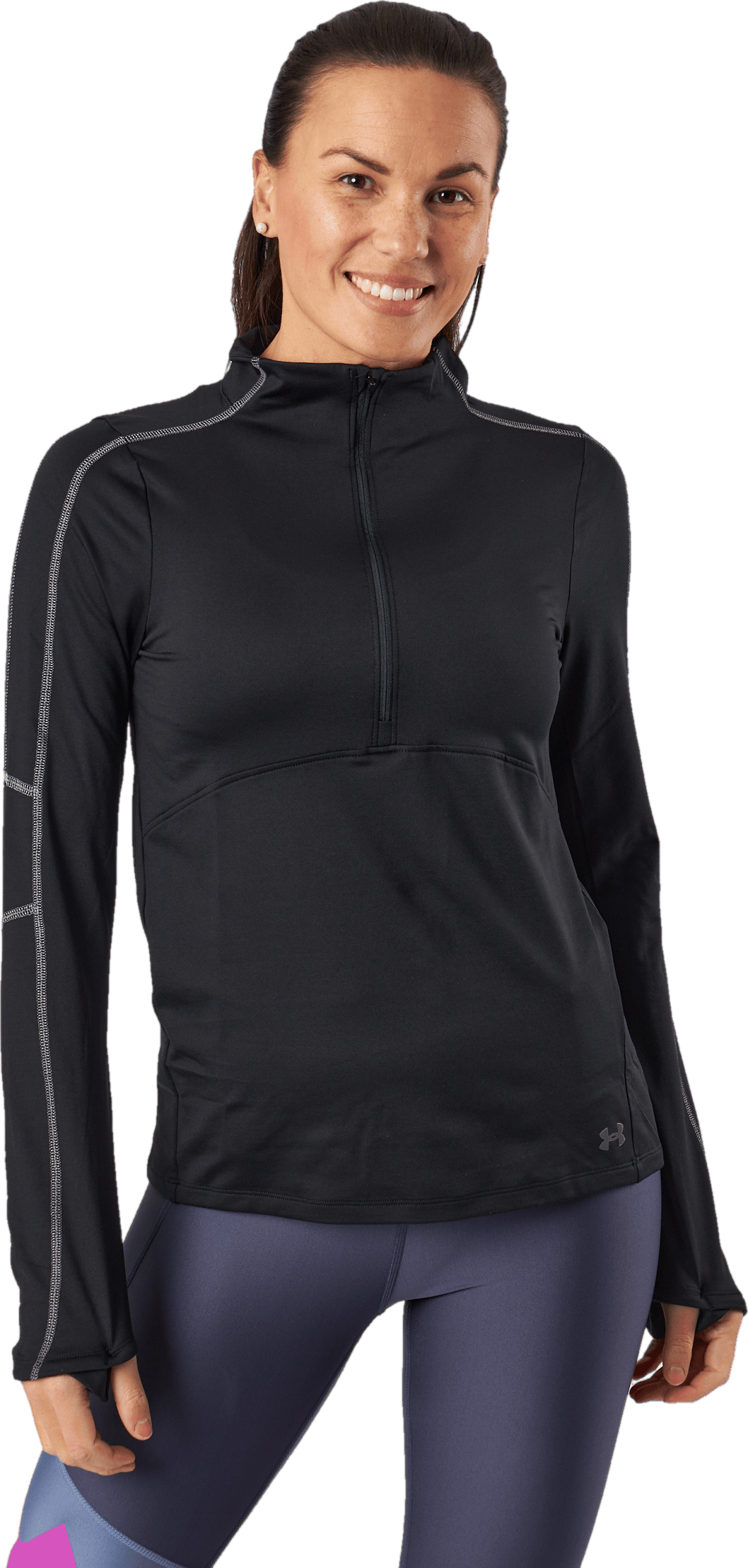 Ua Train Cw 1/2 Zip Black