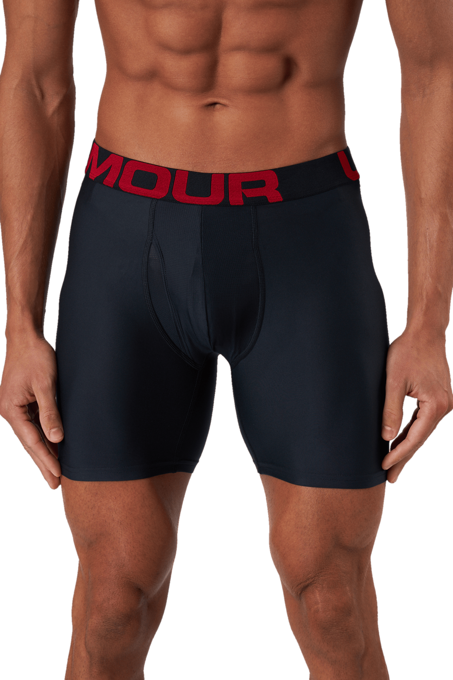 Ua Tech 6in 2 Pack Red, Male, Kleding, Ondergoed, Rennen, M