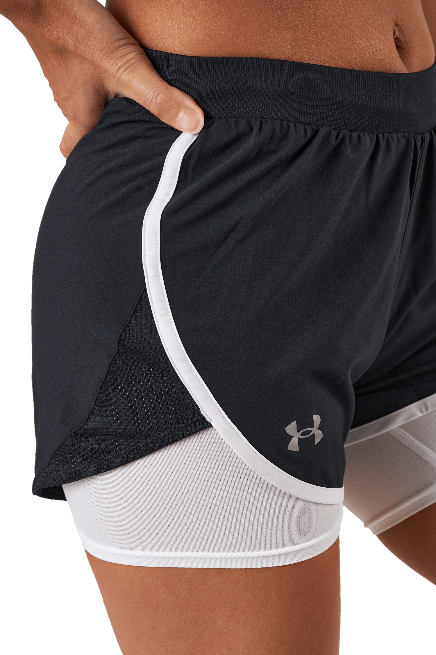 Ua Fly By Elite 2-in-1 Short Black - Bild 4