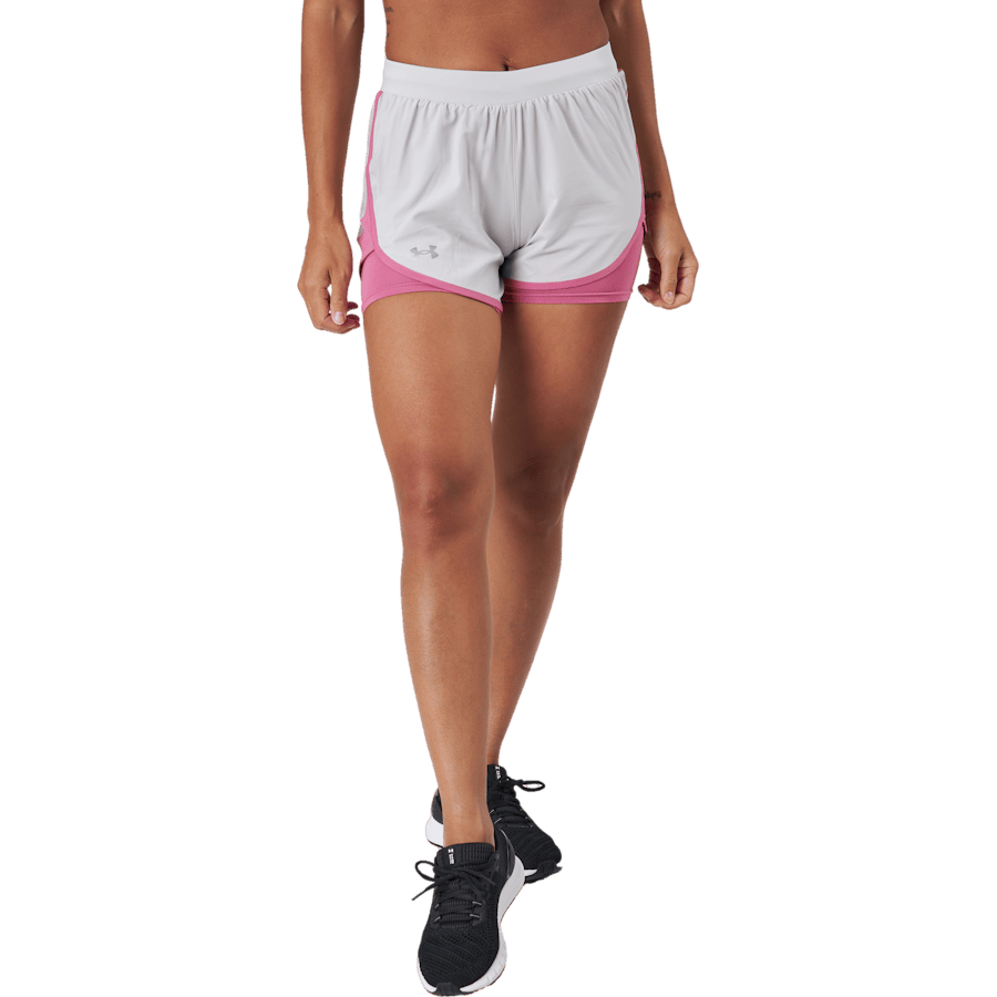 Ua Fly By Elite 2-in-1 Short Ghost Gray
