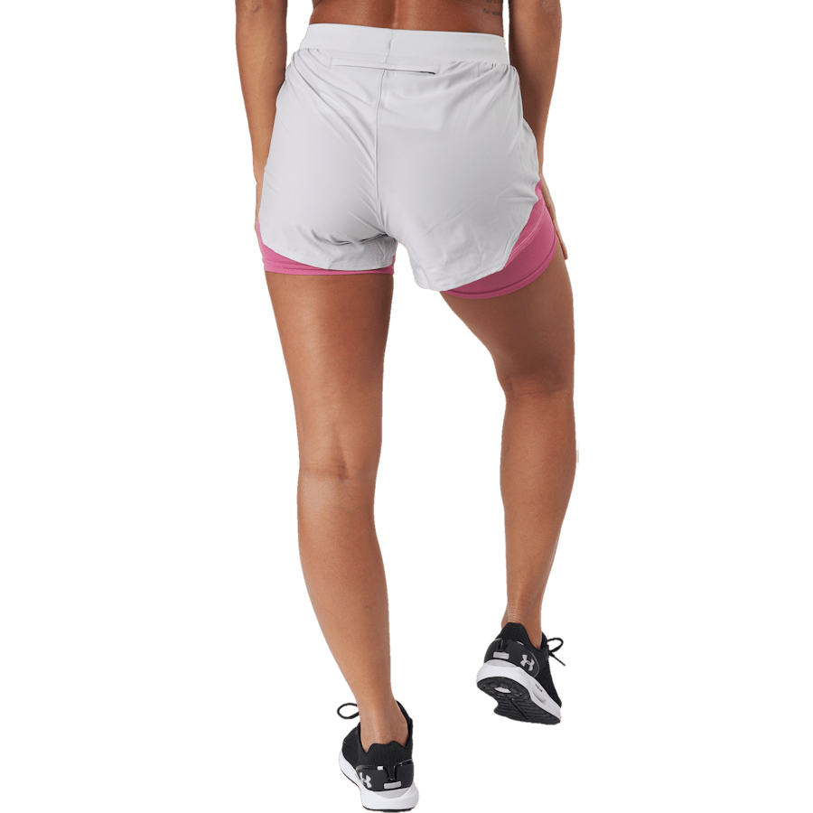 Ua Fly By Elite 2-in-1 Short Ghost Gray - Bild 3