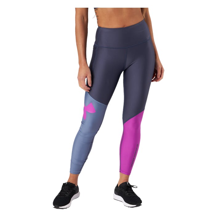 Armour Colorblock Ankle Leg Tempered Steel, Female, Apparels, Leggings, Workout, Grey, S