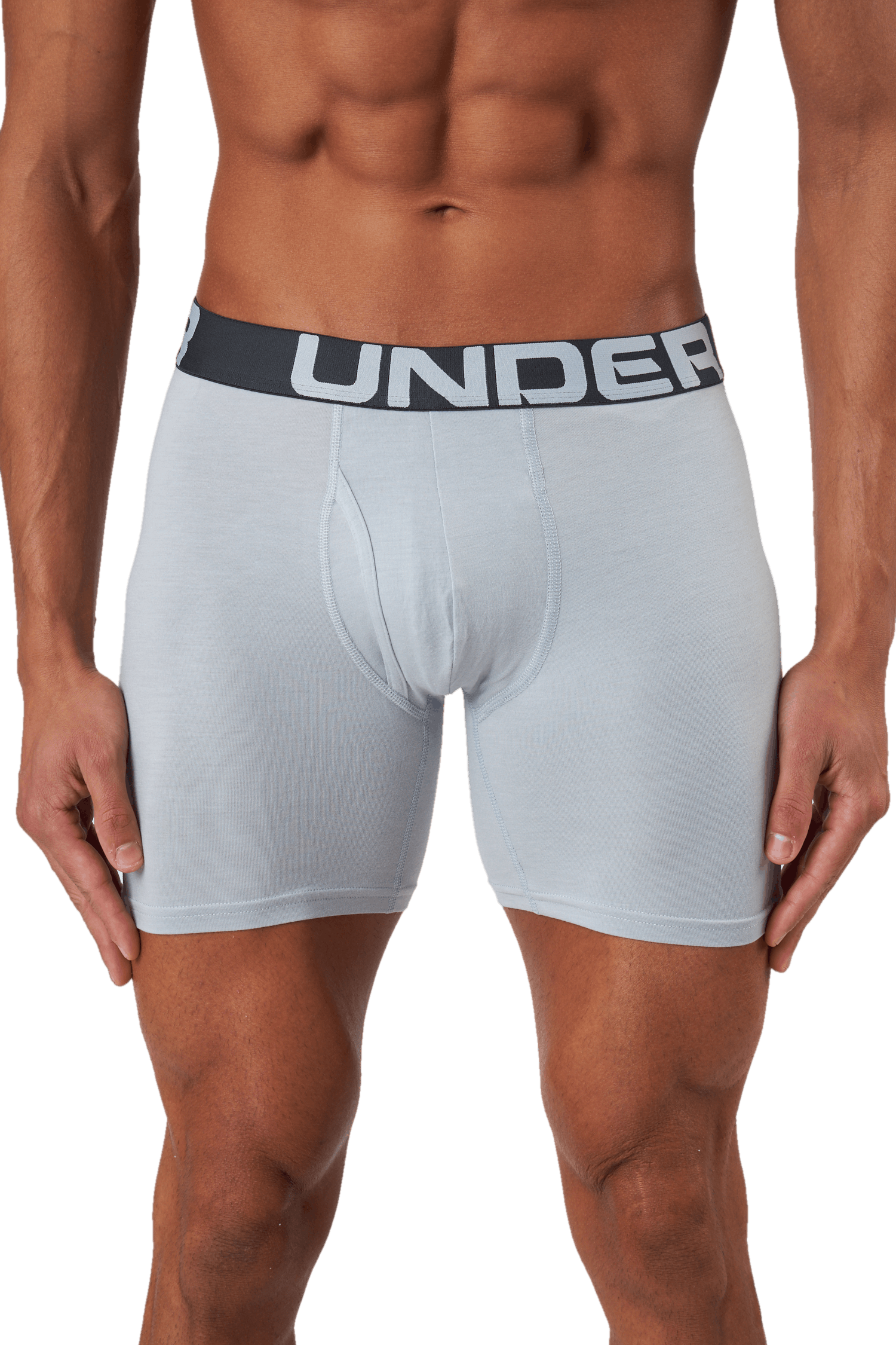 Ua Charged Cotton 6in 3 Pack Royal, Male, Apparels, Underwear, Running, Blue, S