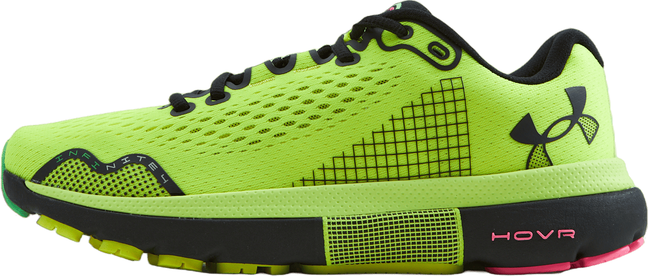 Ua Hovr Infinite 4 Yellow Ray, Male, Schoenen, Hardloopschoenen, Rennen, EU 42,5