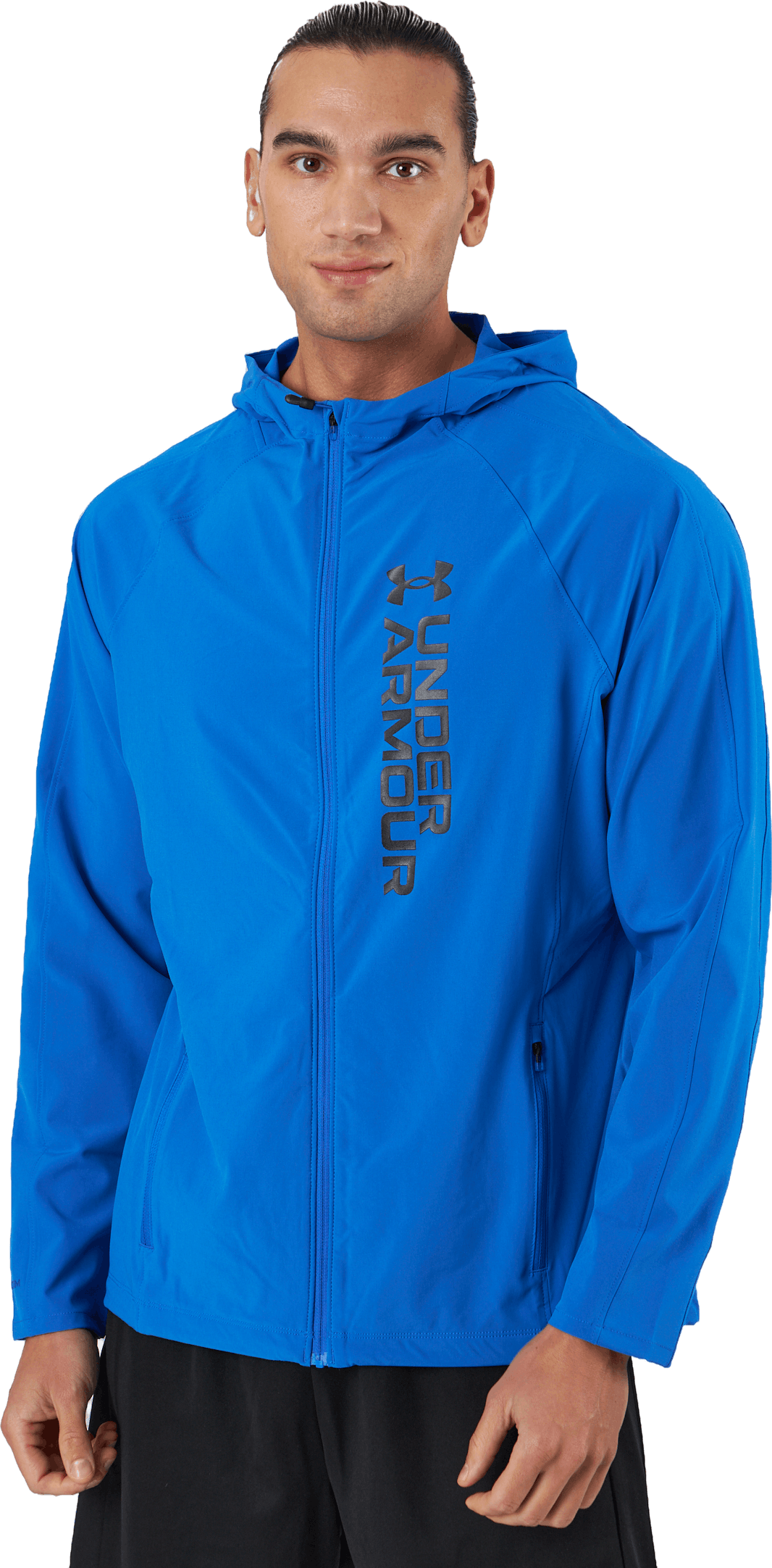 Ua Outrun The Storm Jacket Versa Blue, Male, Apparels, jackets, Running, M