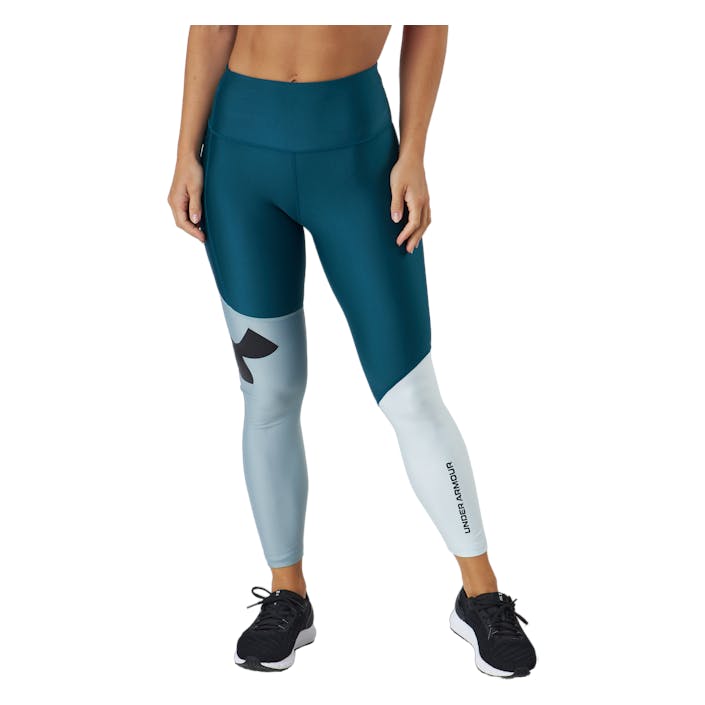 Armour Colorblock Ankle Leg Tourmaline Teal, Female, Apparels, Leggings, Workout, Green, S