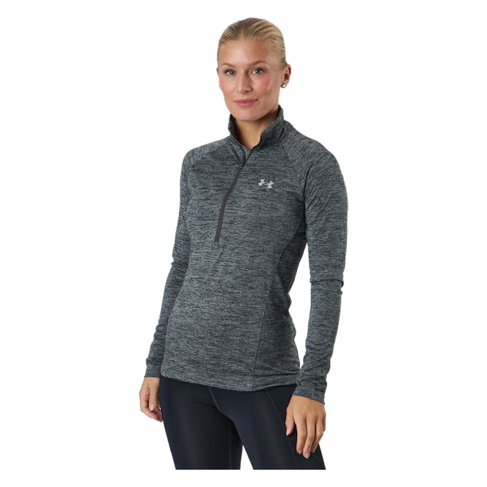 Tech 1/2 Zip - Twist Jet Gray, Female, Abbigliamento, strati di base, Allenamento, Grigio, L