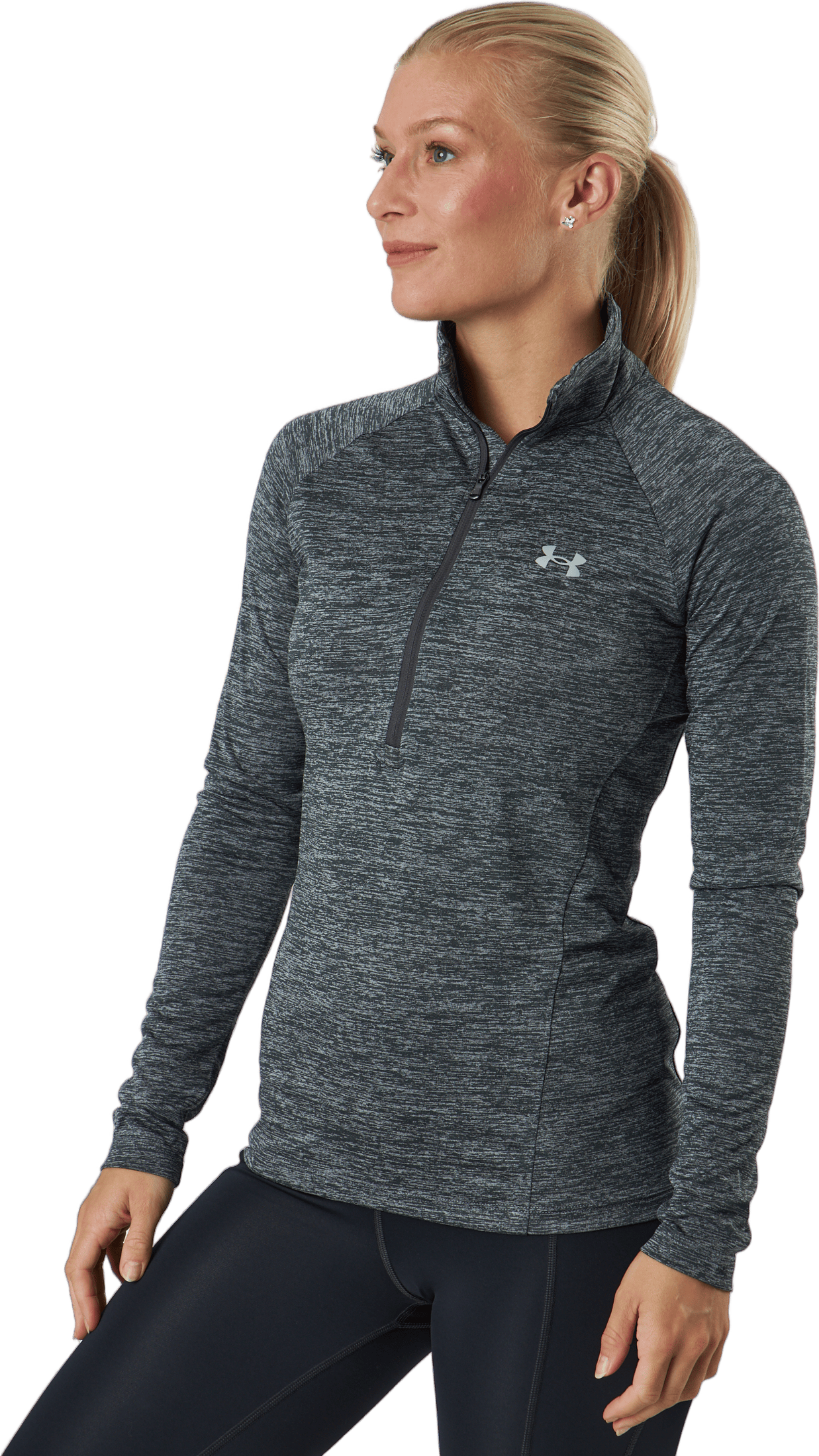 Tech 1/2 Zip - Twist Jet Gray - Bild 2