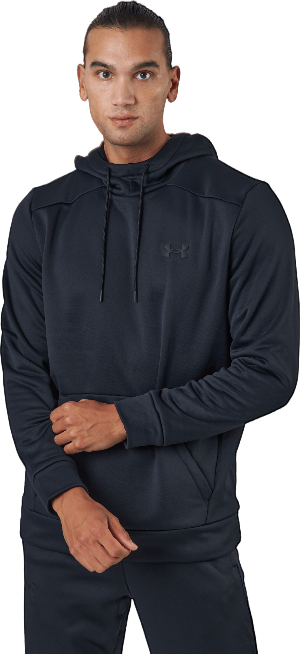 Ua Armour Fleece Hoodie Black - Bild 2