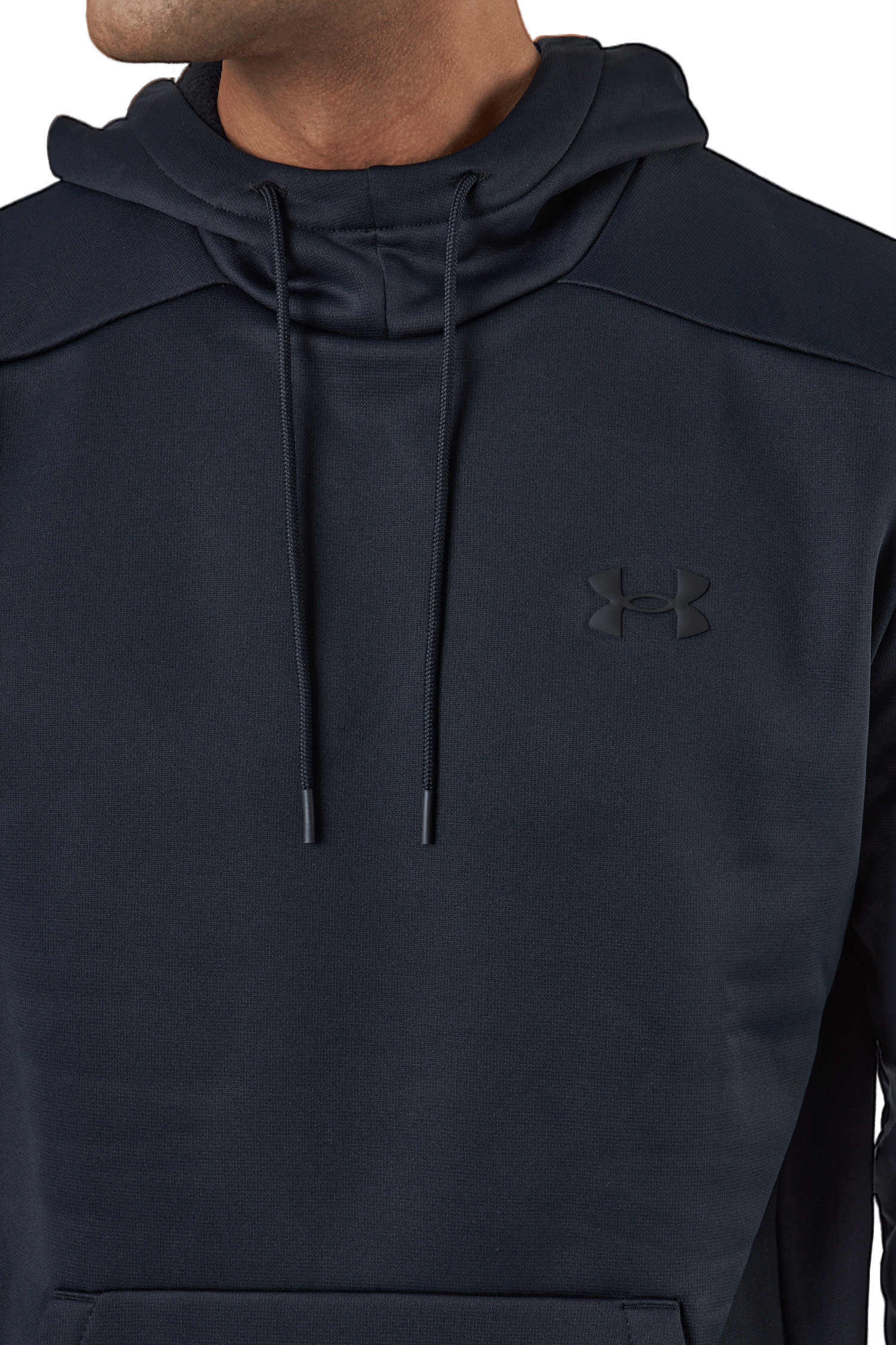 Ua Armour Fleece Hoodie Black - Bild 4