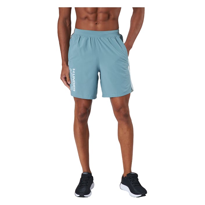 Ua Launch Sw 7'' Wm Short Fresco Green, Male, Vêtements, Shorts, Entraînement, Bleu, L