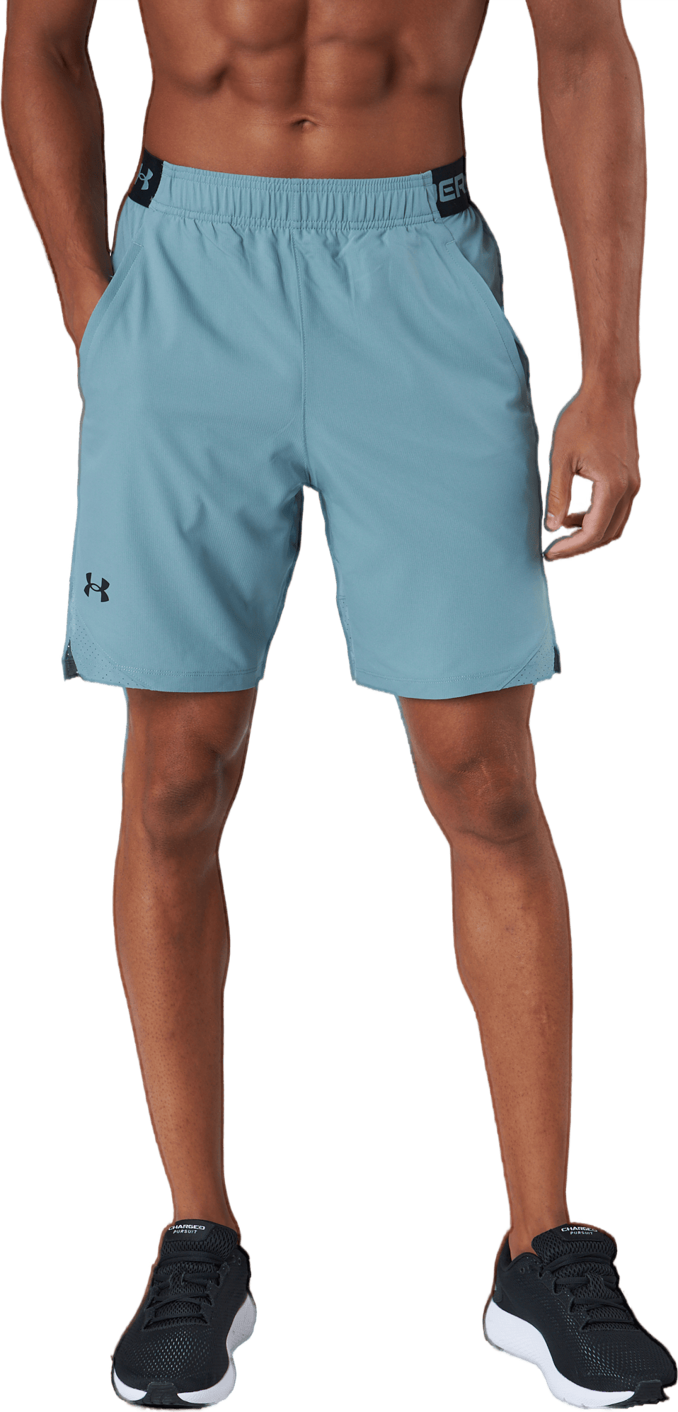 Ua Vanish Woven 8in Shorts Fresco Green, Male, Ropa, Pantalones cortos, Fitness, Azul, S