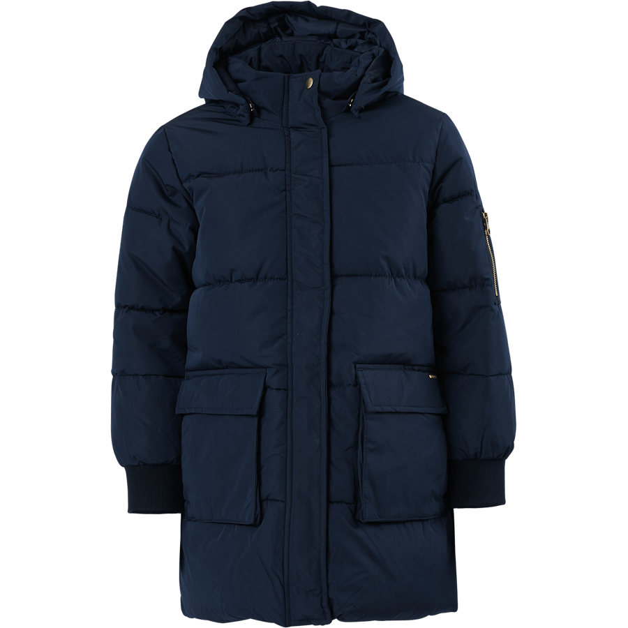 Nkfmuso Long Puffer Jacket Cam Dark Sapphire