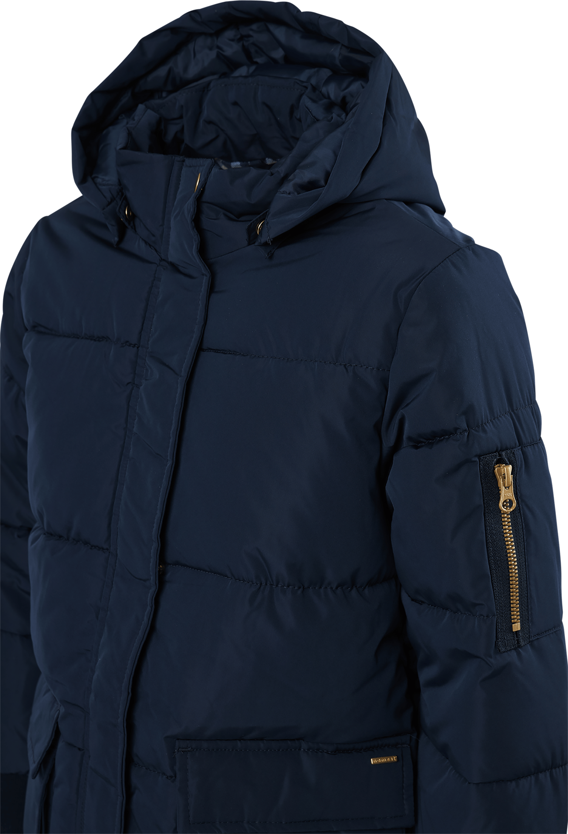 Nkfmuso Long Puffer Jacket Cam Dark Sapphire - Bild 4