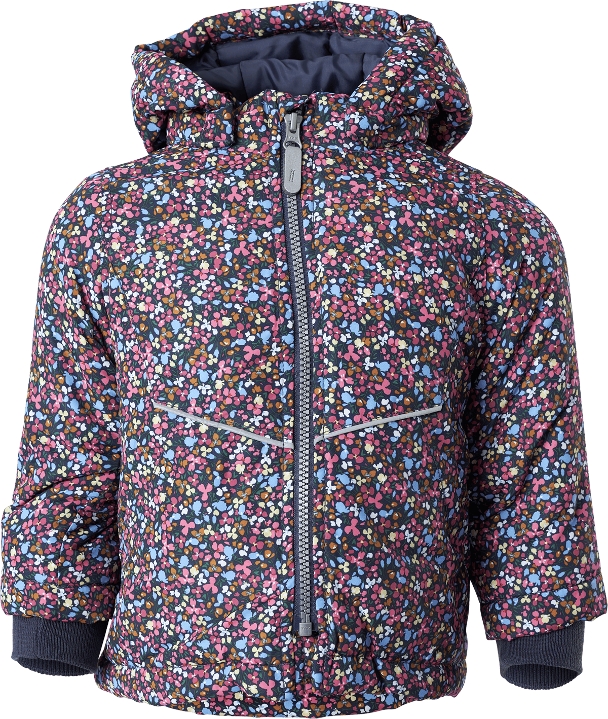 Nmfmaxi Jacket Petit Flower1 Odyssey Gray