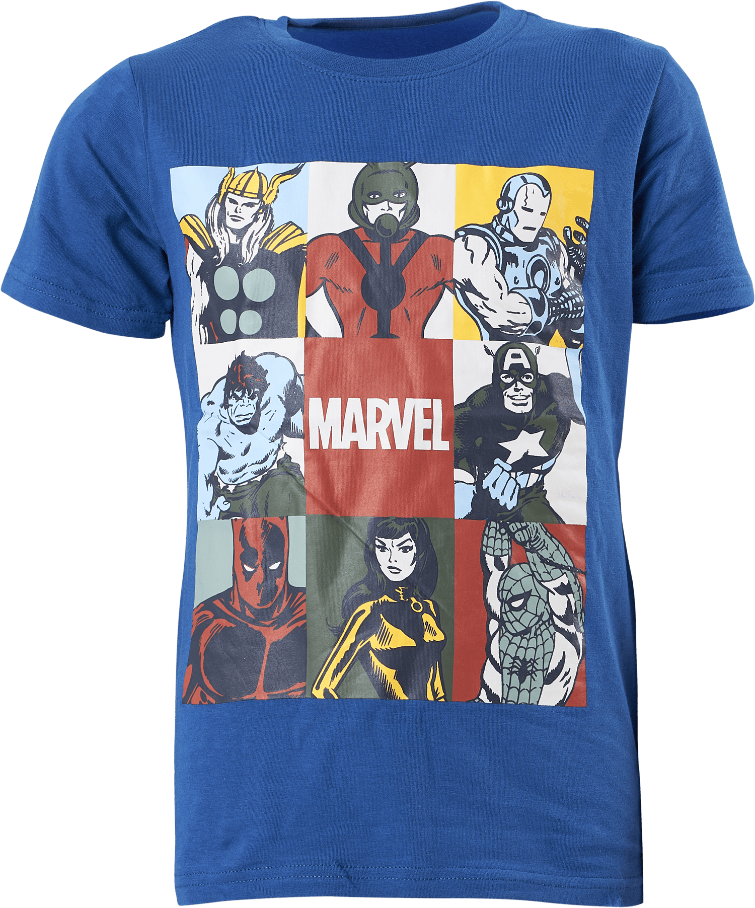 Nkmarthur Marvel Ss Top Mar Nouvean Navy