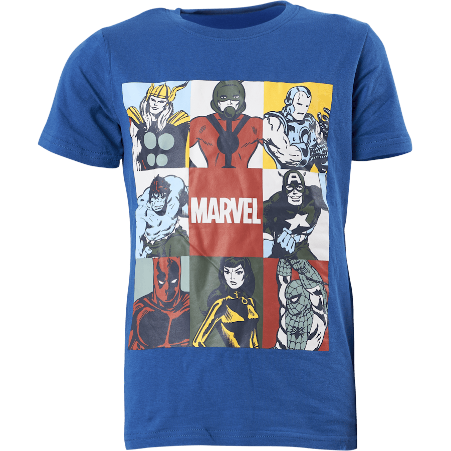 Nkmarthur Marvel Ss Top Mar Nouvean Navy
