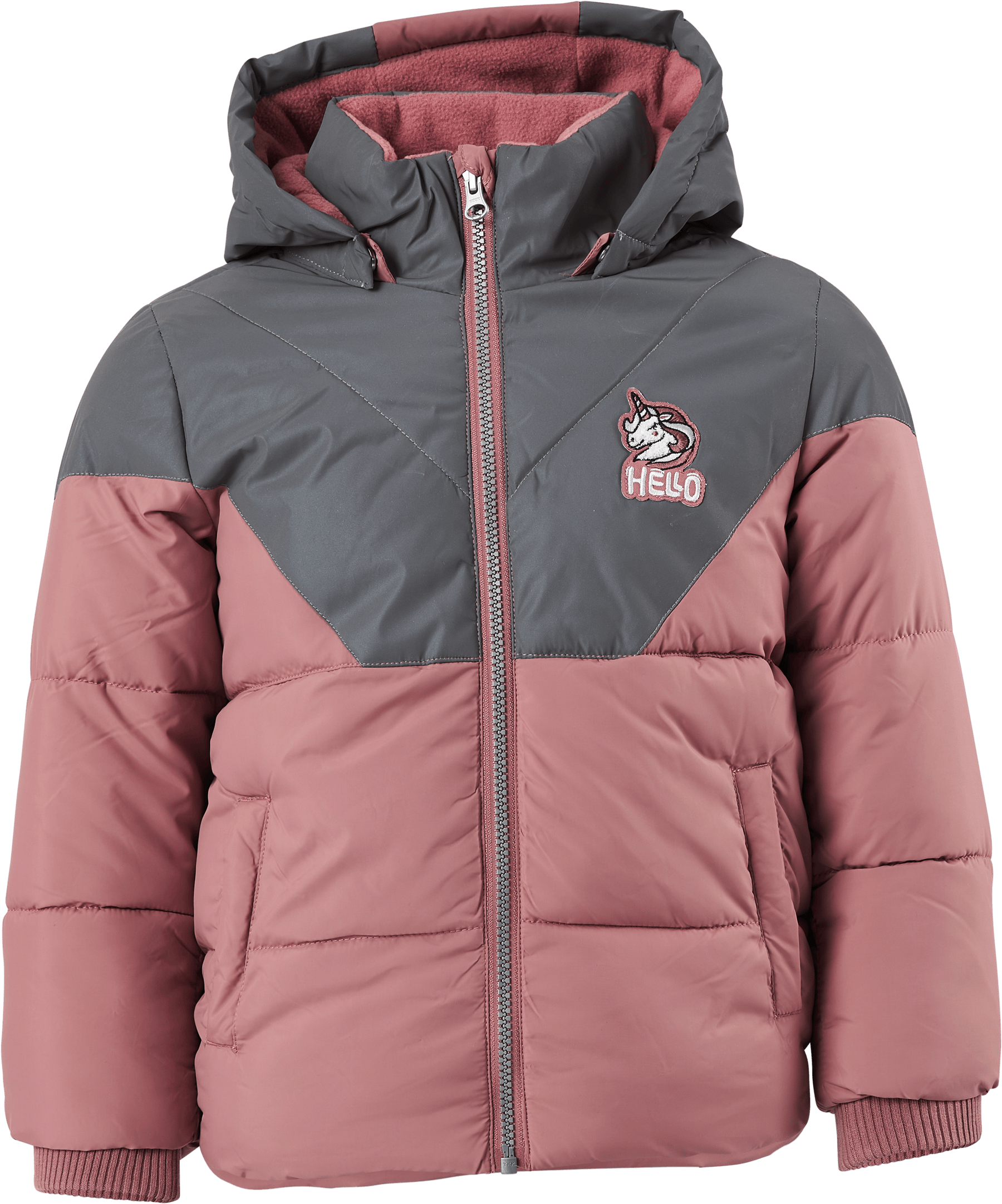 Nmfmaren Reflective Puffer Jac Nostalgia Rose