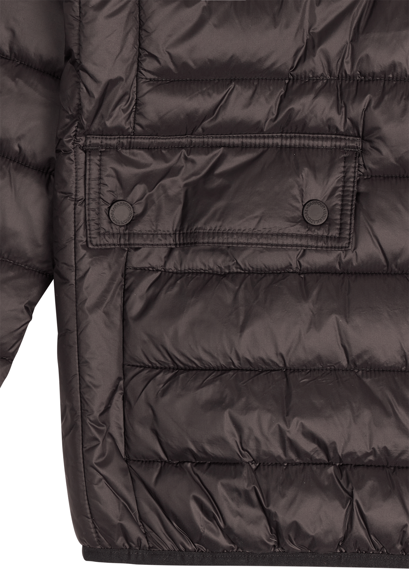 B.intl B Ouston Hooded Quilt Black/yellow - Bild 4