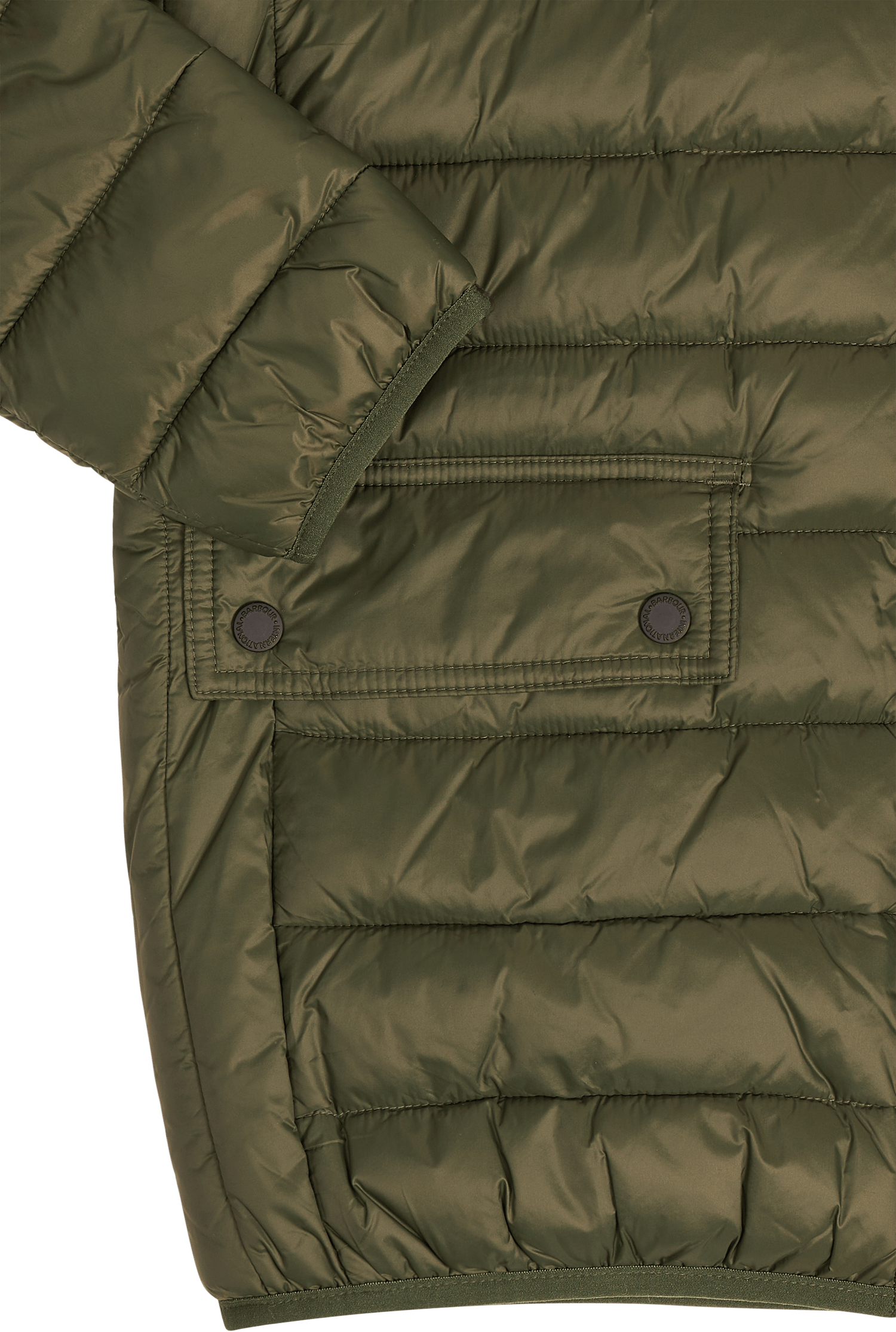 B.intl B Ouston Hooded Quilt Olive - Bild 4