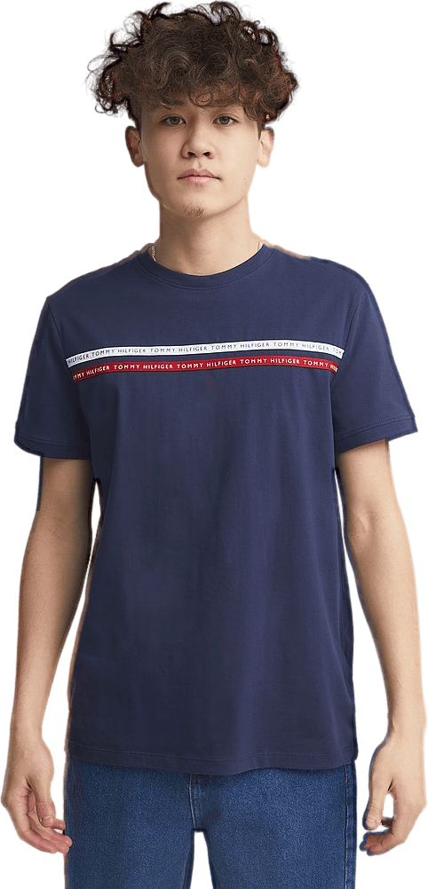 Tommy Tape Tee S/s C87 – Twilight Navy