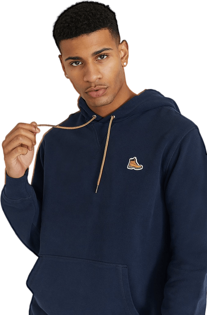 Timberland Boots Logo Hoodie Dark Sapphire, Male, Odevy, mikiny a mikiny, Modrá, M