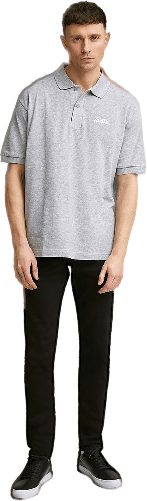 Script Polo Shirt Bg3 Silver Chine/white - Bild 2