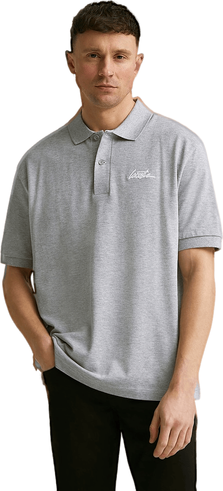 Script Polo Shirt Bg3 Silver Chine/white - Bild 3