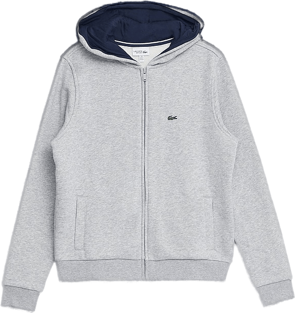 Classic Zip Hoodie Sz4 Heather Wall/navy Blue