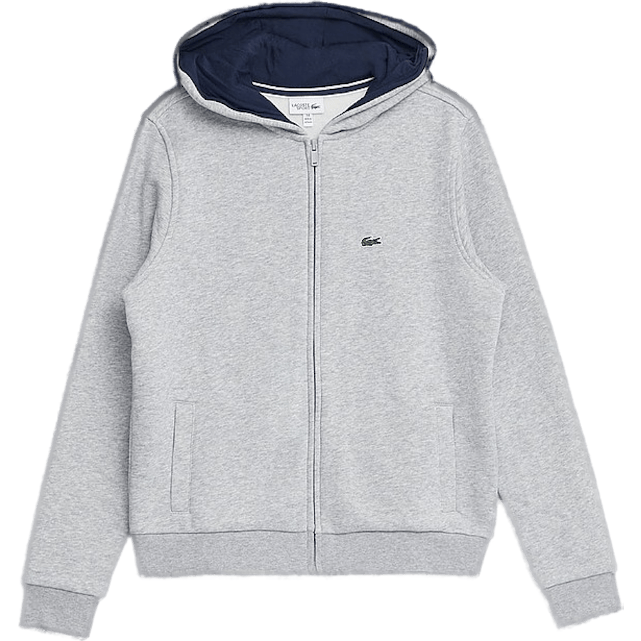 Classic Zip Hoodie Sz4 Heather Wall/navy Blue