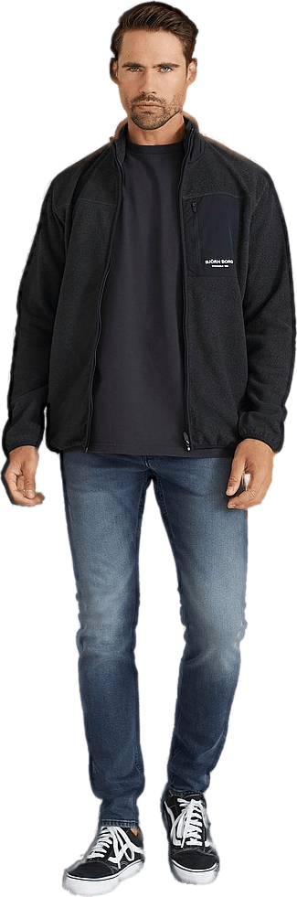 Sthlm Fleece Jacket Anthracite Melange - Bild 4