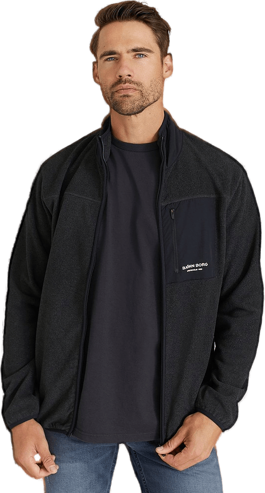 Sthlm Fleece Jacket Anthracite Melange - Bild 5