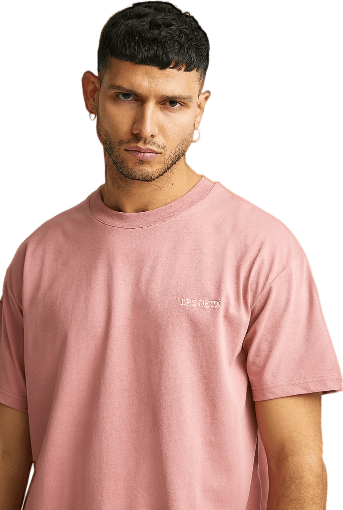 Les Deux Diego T-shirt A, Male, Abbigliamento, Tops, Rosa, M