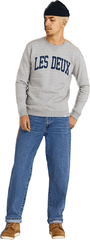 Crane Sweatshirt Light Grey Melange/china Blue - Bild 3