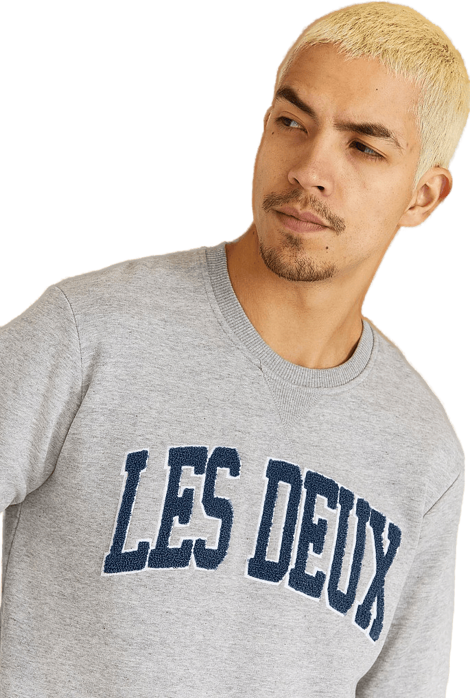 Crane Sweatshirt Light Grey Melange/china Blue - Bild 4