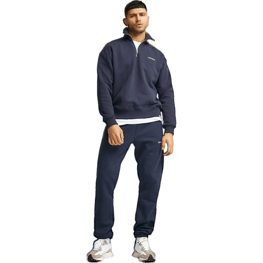 Diego Halfzip Sweatshirt Dark Navy/ivory