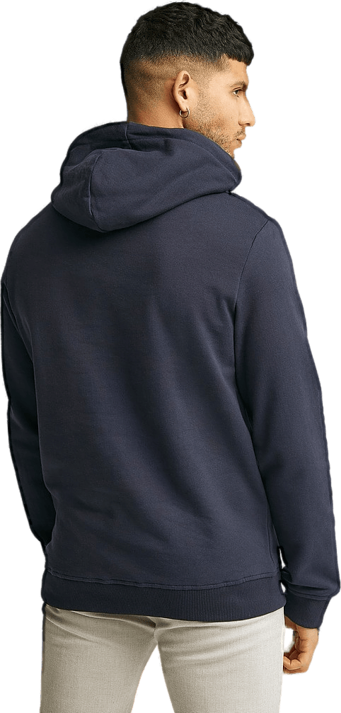 Les Deux Mini Encore Hoodie, Male, Kläder, hoodies och sweatshirts, Blå, L
