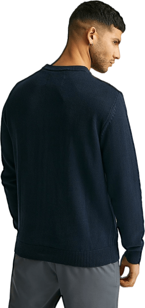 Ld Intarsia Knit Dark Navy - Bild 2