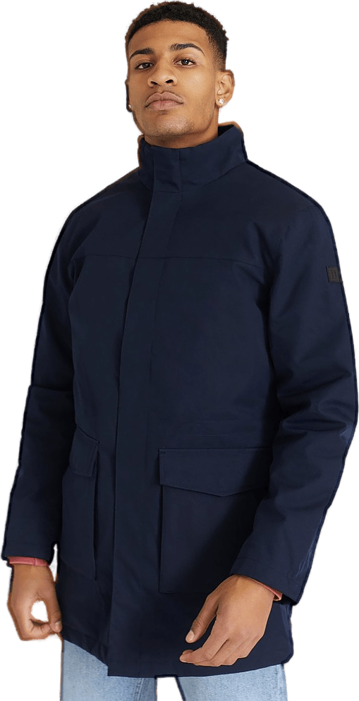 Seb Parka Coat Dark Navy