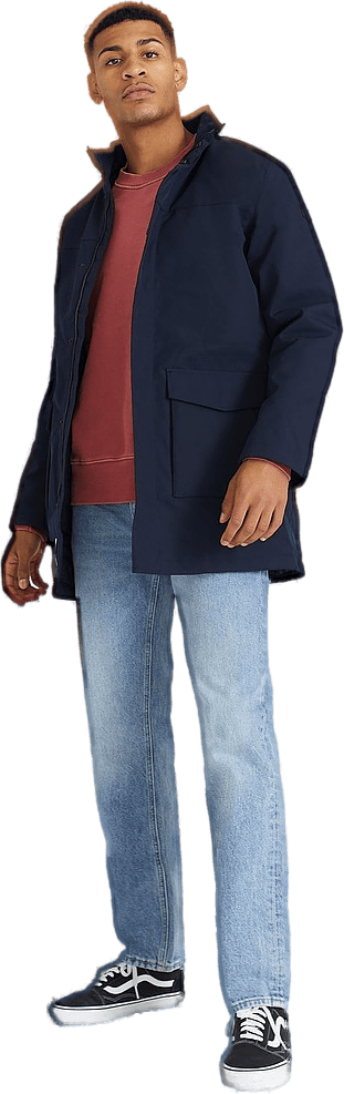 Seb Parka Coat Dark Navy - Bild 4
