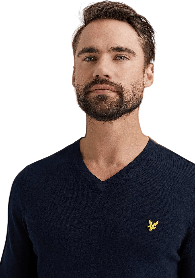 Lyle & Scott Cotton Merino V Neck Jumper