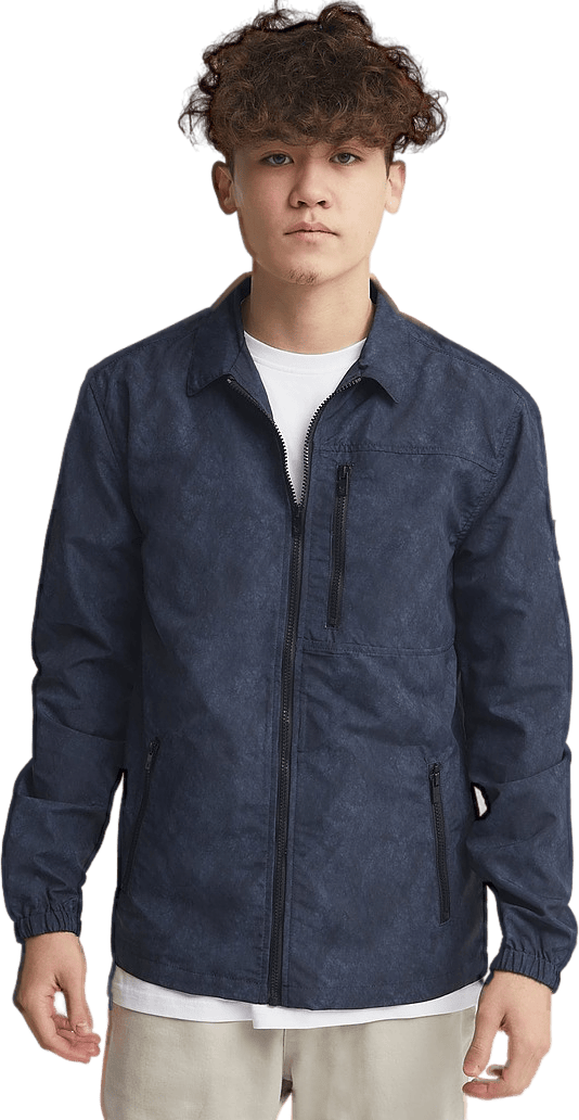 Mineral Pocket Shacket Black