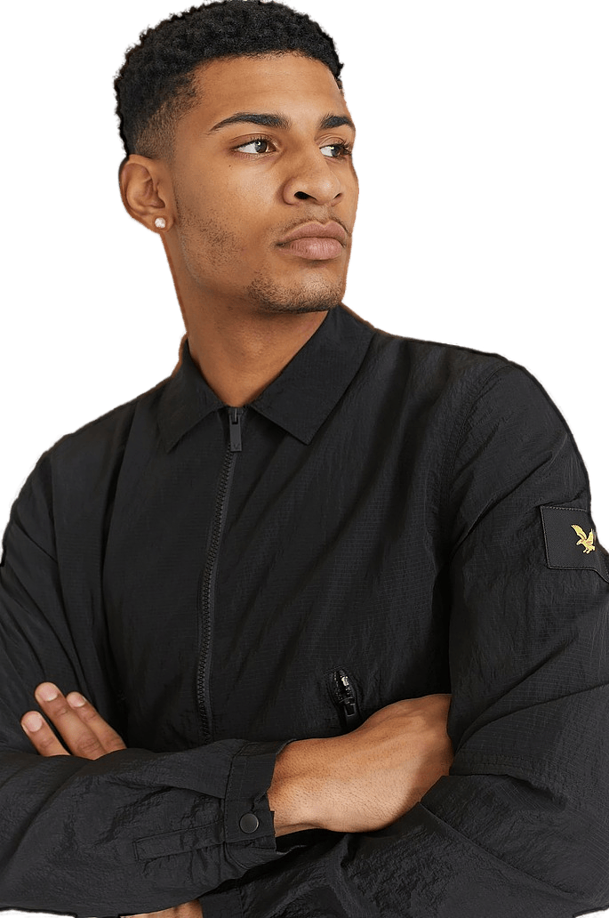 Dual Zip Overshirt Jet Black - Bild 3